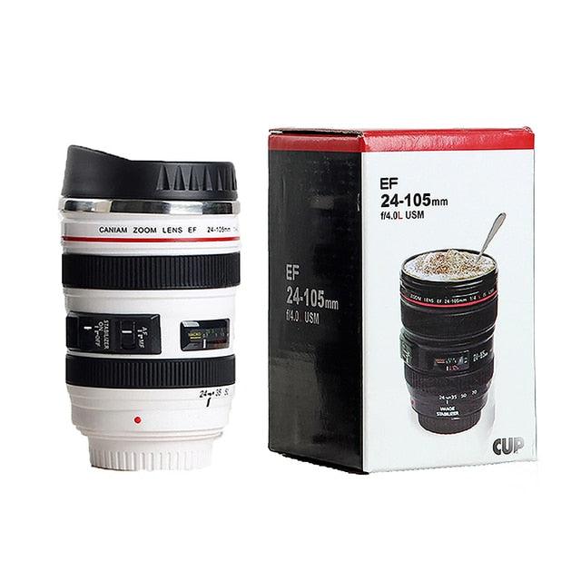 Caneca Lente de Câmera de Aço Inoxidável lente EF24-105mm - Shop Pirilampo