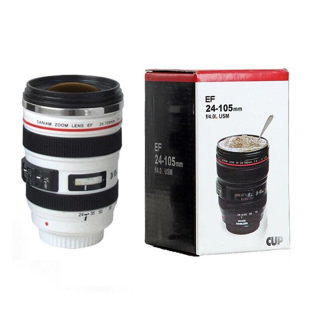 Caneca Lente de Câmera de Aço Inoxidável lente EF24-105mm - Shop Pirilampo