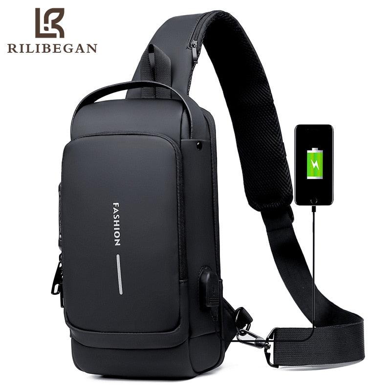 Mochila Impermeável Anti-roubo Carregamento USB - Shop Pirilampo